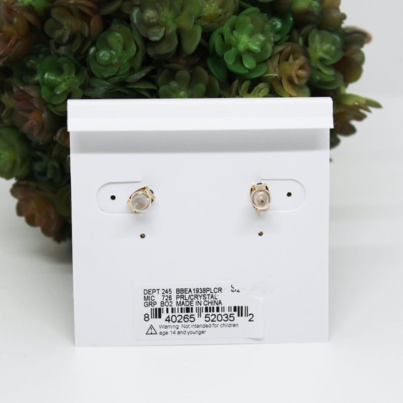 Borrowed & Blue by Southern Living Crystal and Pearl cluster earrings - Picture 2 of 5